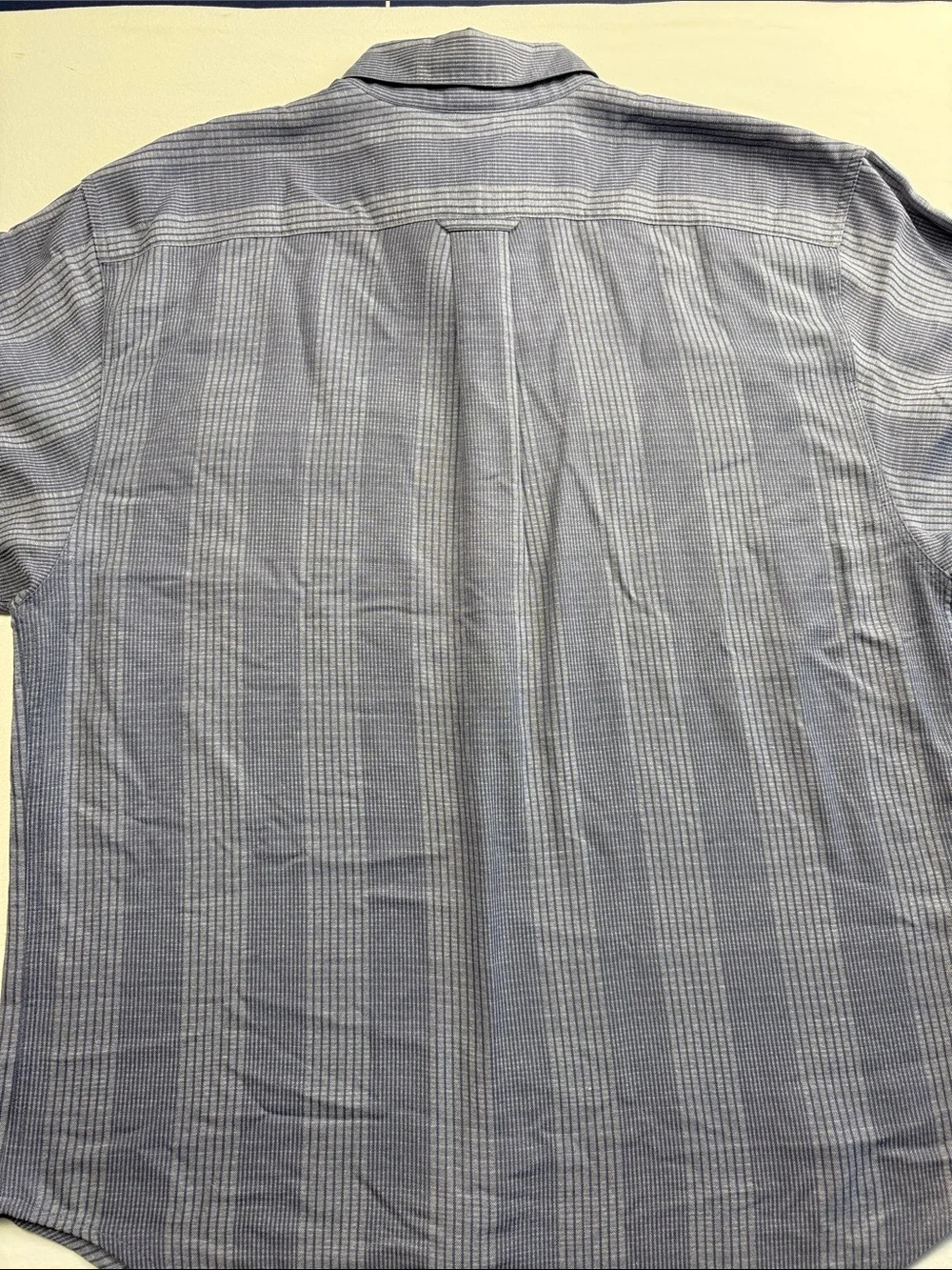 The North Face Men's Light BlueGrey Vertical Stripe Button-Down Shirt